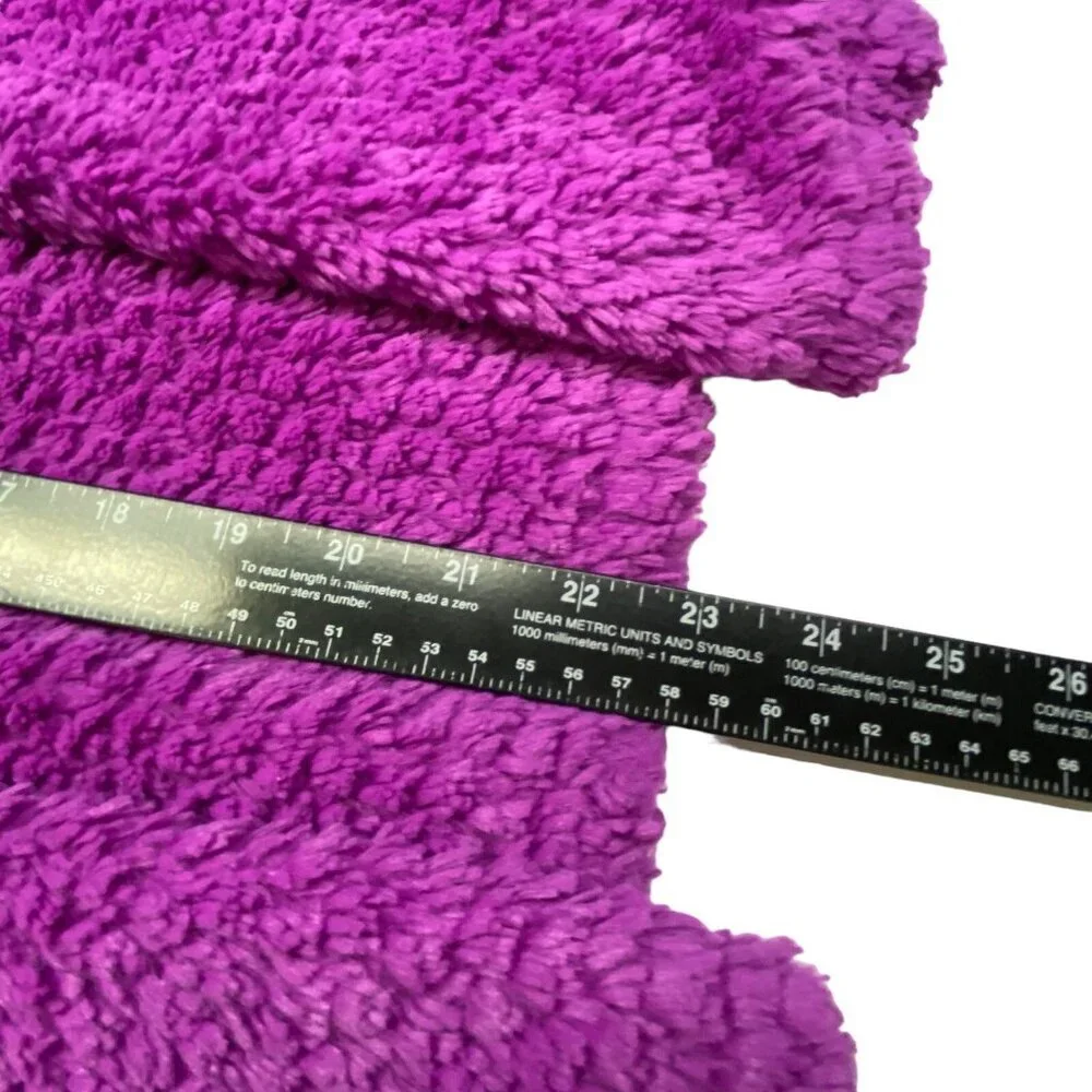THE‎ NORTH FACE Girls Fuzzy Fleece Jacket Sz L Purple Full Zip Winter hg14